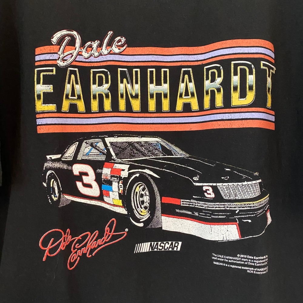 NASCAR Dale Earnhardt Racing Car Graphic Tee Black T-Shirt XXXL 3XL Cotton 3 - Picture 3 of 8